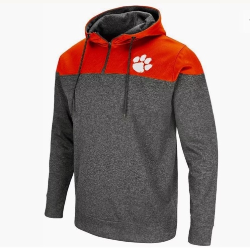 NWT Clemson Tigers S Half Zip Hoodie Jacket